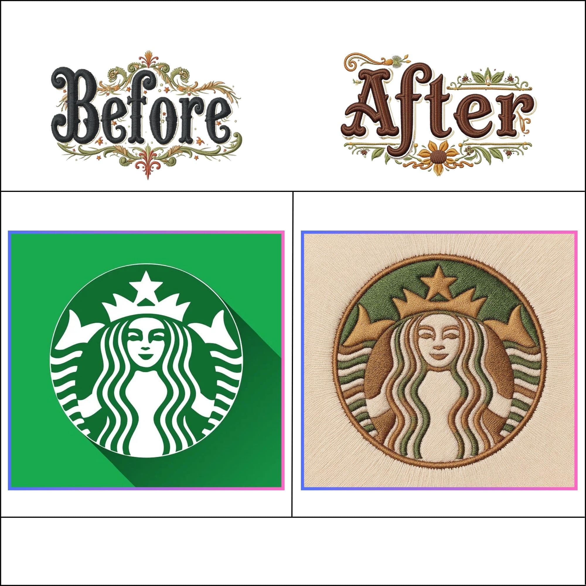 Embroidery digitizing example 5