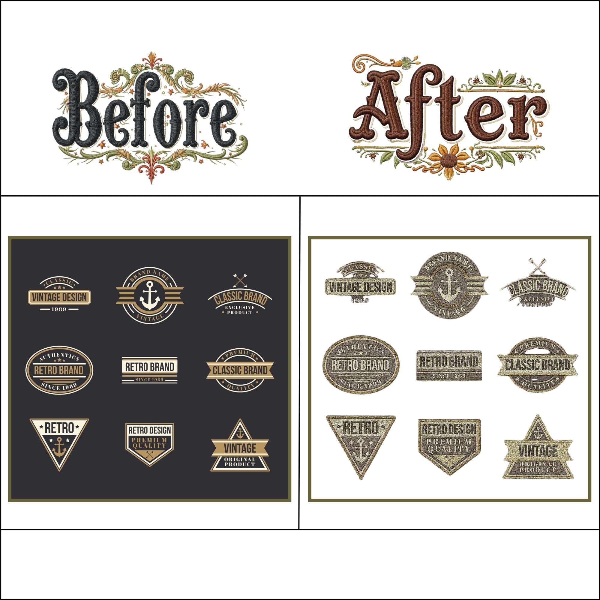 Embroidery digitizing example 6